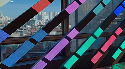 韩国首尔创意LED条形屏项目