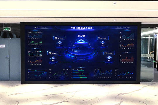 谈球吧P1.25小间距LED屏助力安盾网打造高科技展厅