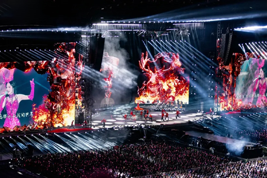 天后回归！谈球吧LED巨幕助力张韶涵打造梦幻舞台，唱响哈尔滨！